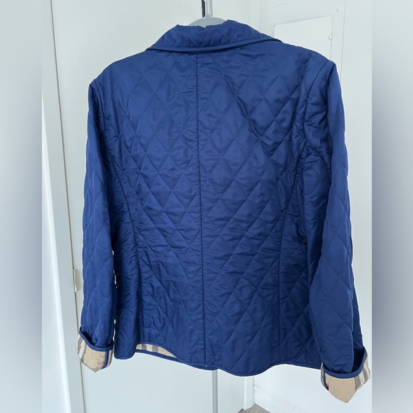 Burberry Blue Quilted Puffer Jacket Sz L - Picture 8 of 8